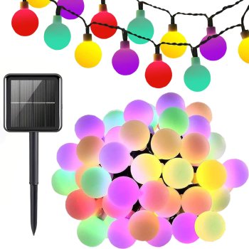 Solar Garden String Lights 20 LED, Multicolor