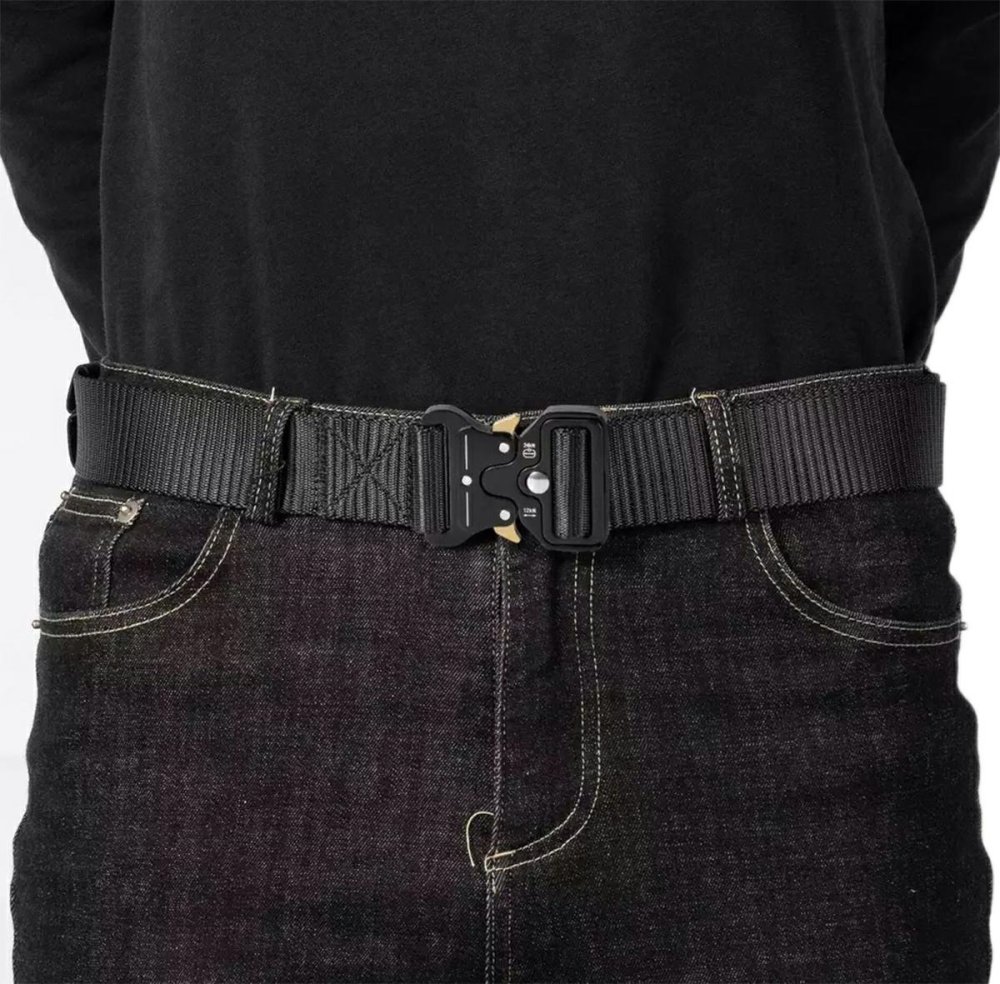 Tactical Webbing Belt with Quick Release Buckle, Desert (2)