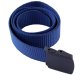 Tactical fabric belt for trousers, 110 cm, blue