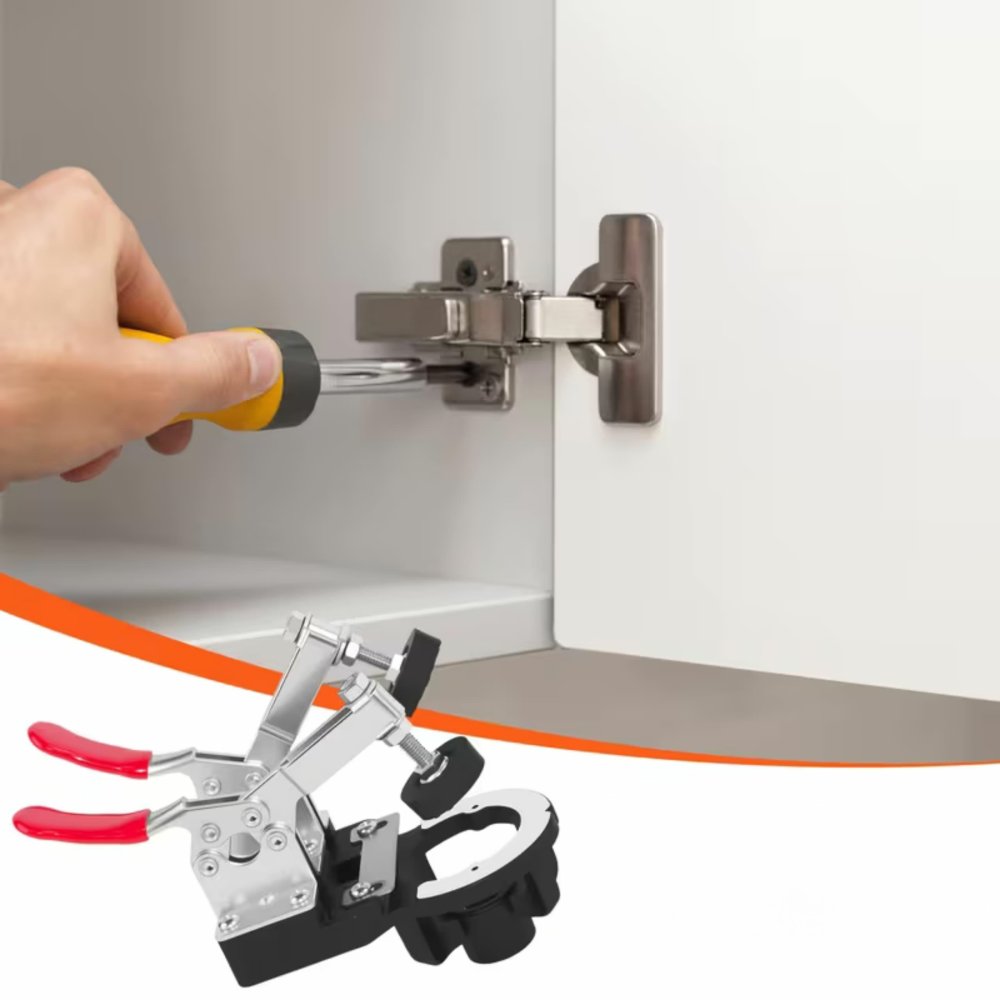 Concealed Hinge Drilling Jig Kit 35mm for Cabinet Doors with Forstner Bit (1)