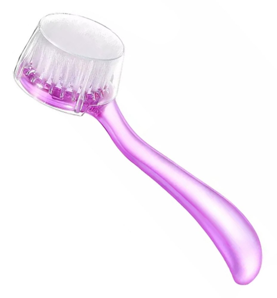 Antistatic Nail Dust Brush for Manicure and Pedicure, Purple (1)