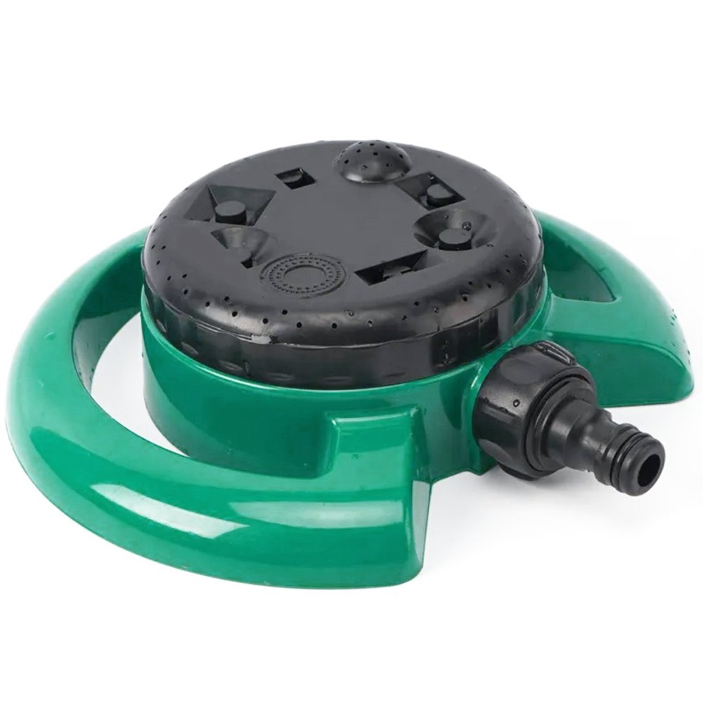 8-in-1 Garden Automatic Rotating Sprinkler with Multiple Nozzles, Green (0)