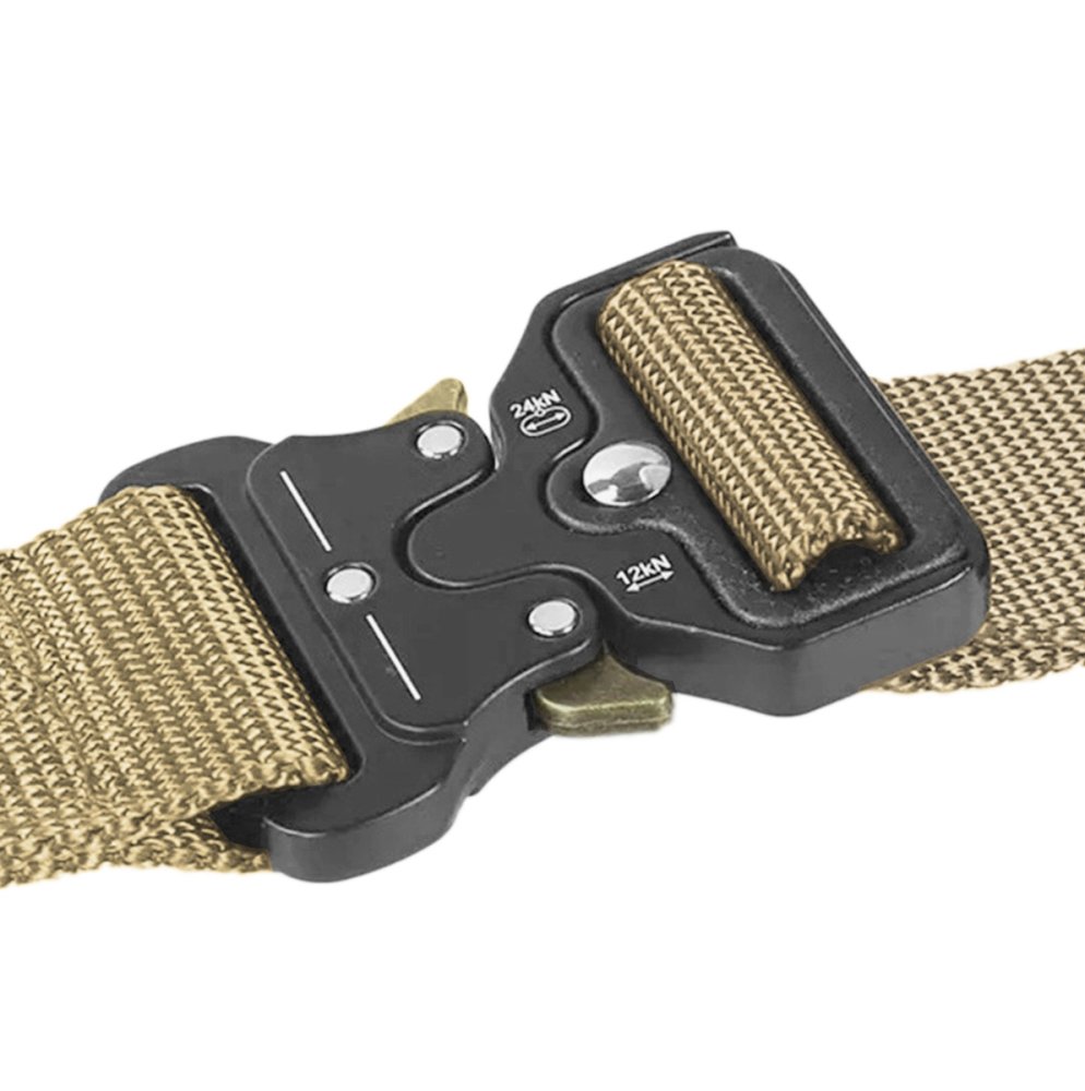 Tactical Webbing Belt with Quick Release Buckle, Desert (0)