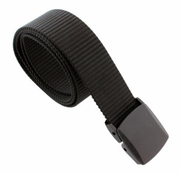 Heavy Duty Tactical Webbing Belt for Trousers, Black