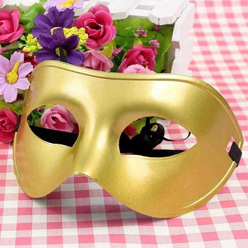 Venetian Masquerade Mask for Carnival Party, Gold (1)