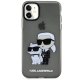 Apple iPhone 11 6.1\" Karl Lagerfeld Gliter Karl&Choupette Case Cover (KLHCN61HNKCTGK), Black
