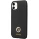 Guess iPhone 11 / XR Case Silicone Logo Strass 4G, Black