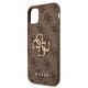 Guess case for iPhone 11 / XR from the 4G Big Metal Logo series - brown