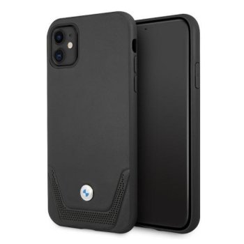 Apple iPhone 11 6,1" BMW Leather Perforate Case Cover (BMHCN61RSWPK), Black