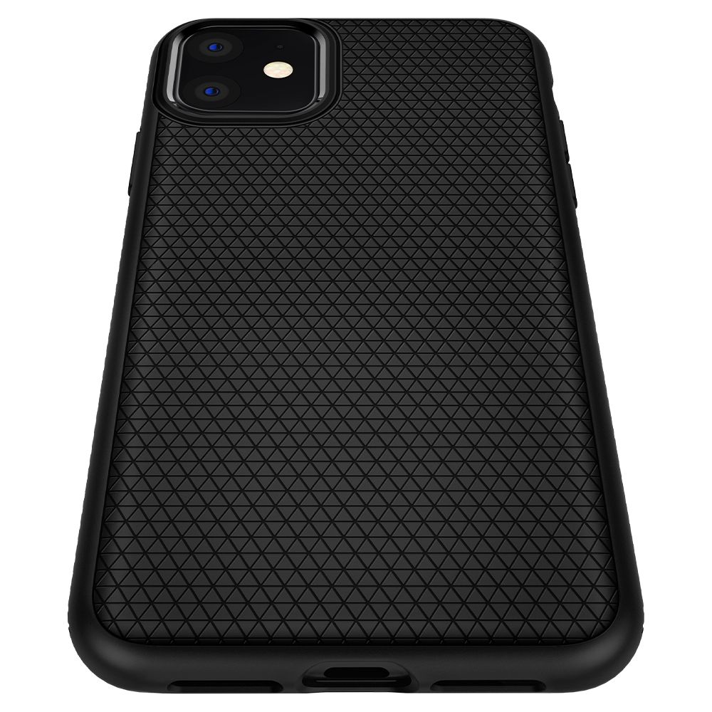 Apple Iphone 11 6.1'' Spigen Liquid Air TPU Case Cover, Black (4)
