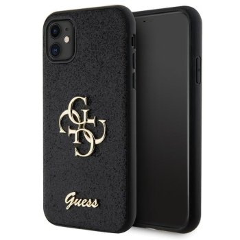 Apple iPhone 11 6.1'' Glitter Script Big 4G Case Cover, Black