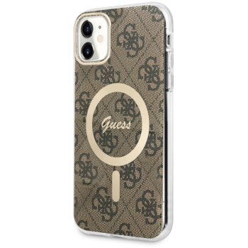 Apple iPhone 11 6.1'' Guess 4G MagSafe Case Cover (GUHMN61H4STW), Brown