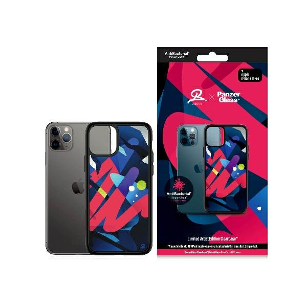 Apple iPhone 11 Pro 5.8'' PanzerGlass ClearCase Antibacterial Mikael B Limited Artist Edition Case Cover, Multicolored