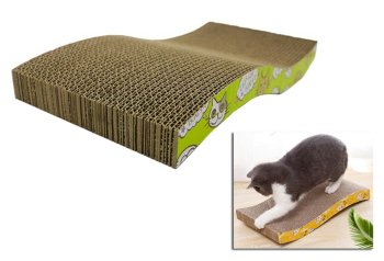 Cat Horizontal Scratcher Cardboard Scratching Post Bed Lounger