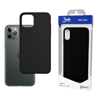 Apple iPhone 12 / 12 Pro 6.1" 3MK Matt Case Cover, Black