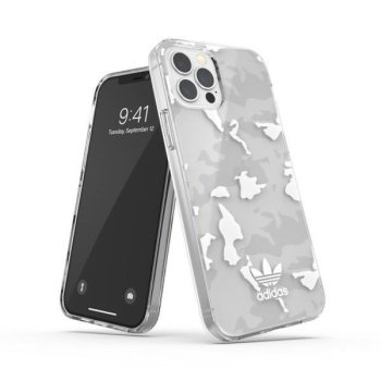 Adidas Or Snapcase Camo iPhone 12/12 Pro, Transparent / White