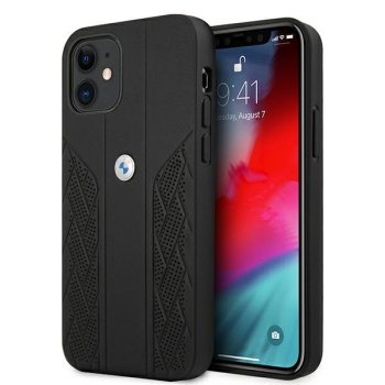 BMW iPhone 12 mini Case Curve Perforate, Black