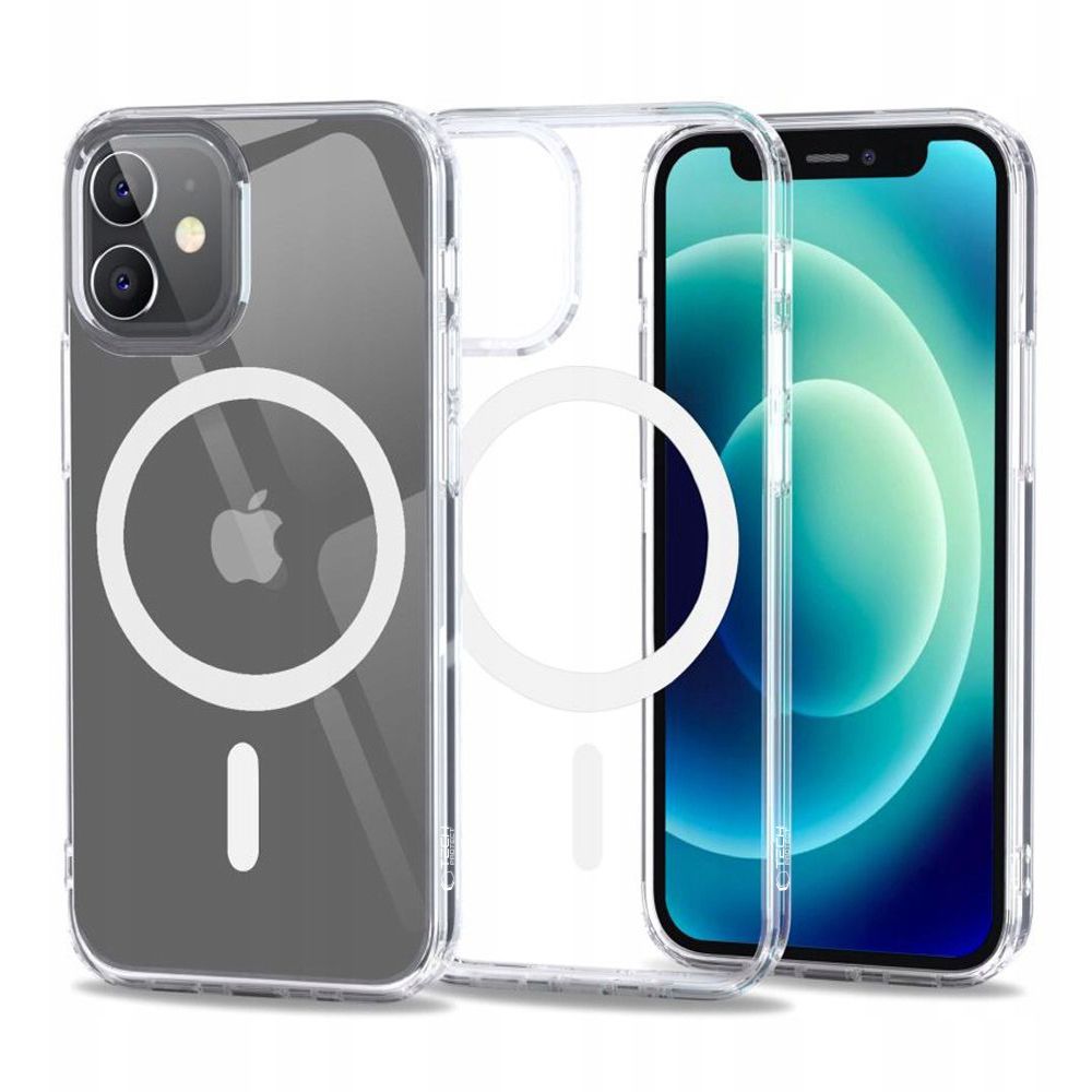 Apple iPhone 12 mini 5.4'' Tech-Protect FlexAir Hybrid MagSafe Cover Case, Transparent