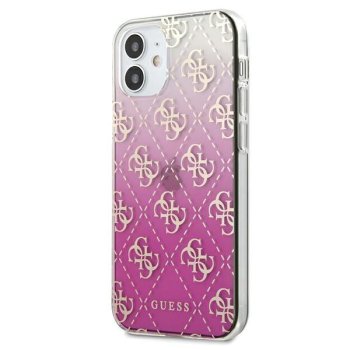 Guess iPhone 12 mini Case 4G Gradient, Pink