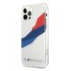 Apple iPhone 12 Pro Max 6,7\" BMW Motorsport Tricolor Case Cover (BMHCP12LSKTGT), Transparent