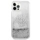 Apple iPhone 12 Pro Max 6.7\'\' Guess 4G Big Liquid Glitter Case Cover (GUHCP12LLG4GSI), Silver