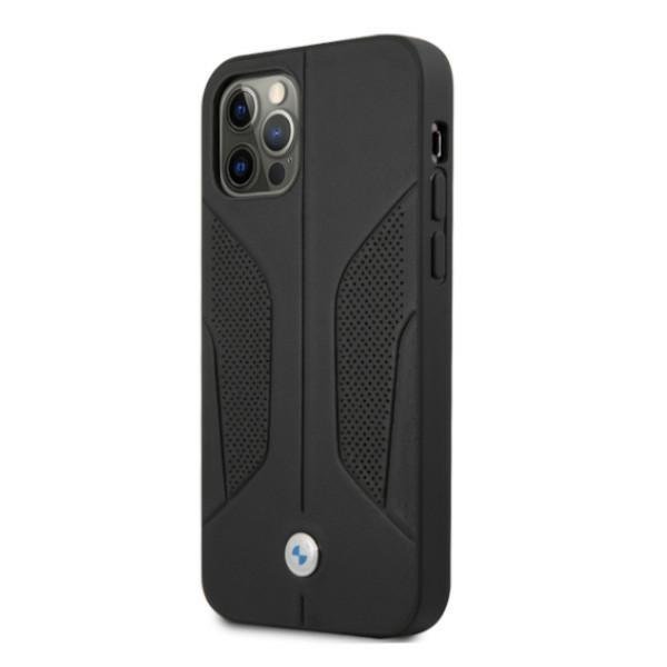 Apple iPhone 12 Pro Max 6,7" BMW Leather Perforate Sides Case Cover (BMHCP12LRSCSK), Black (0)