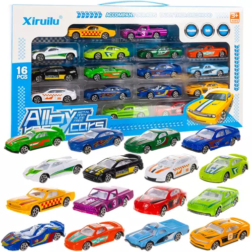 Colorful Metal Cars – 16 Pcs Xiruilu