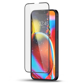 TEMPERED GLASS Spigen GLASS FC IPHONE 13 / 13 PRO / 14 BLACK