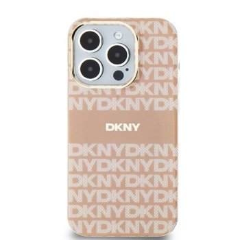 Apple iPhone 14 6.1'' DKNY IML Mono Stripe MagSafe Case Cover, Pink
