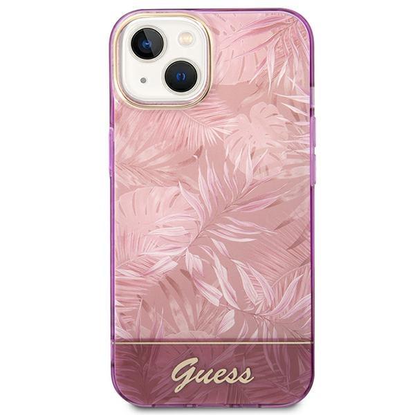 Apple iPhone 14 Plus 6.7'' Guess Jungle Collection Case Cover (GUHCP14MHGJGHP), Pink (1)