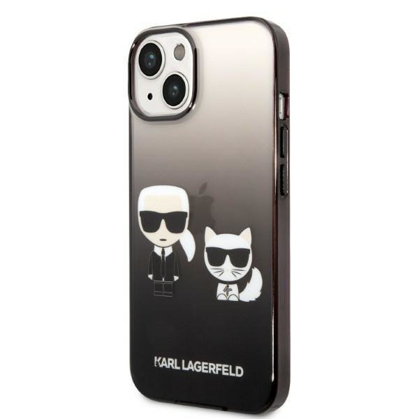 Karl Lagerfeld K&Choupette Centered Grad Case for iPhone 14 Plus - Black (0)