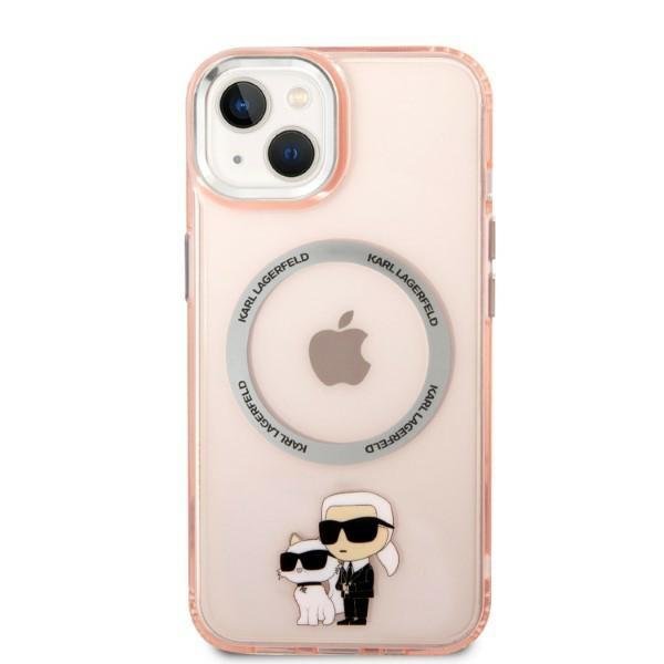 Apple iPhone 14 Plus 6.7" Karl Lagerfeld Iconic Karl&Choupette Magsafe Case Cover (KLHMP14MHNKCIP), Pink (1)