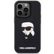 Apple iPhone 14 Pro 6.1\" Karl Lagerfeld Rubber Ikonik 3D Case Cover (KLHCP14L3DRKINK), Black