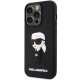 Apple iPhone 14 Pro 6.1\" Karl Lagerfeld Rubber Ikonik 3D Case Cover (KLHCP14L3DRKINK), Black