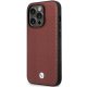 Apple iPhone 14 Pro Max 6.7\" BMW Leather Diamond Pattern Case Cover (BMHCP14X22RFGR), Burgundy