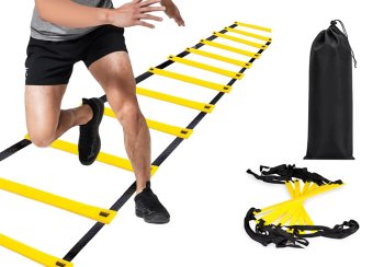 Coordination Cardio Speed Agility Training Ladder, Yellow