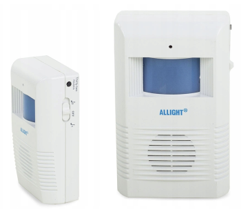 Home Office Work Wireless Alarm Siren Bell with Motion Sensor, White