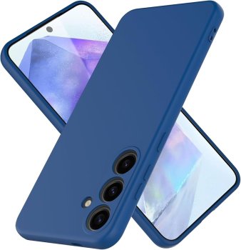Samsung Galaxy A26 (SM-A266E/DS) Matt Silicone Color Case Cover, Blue