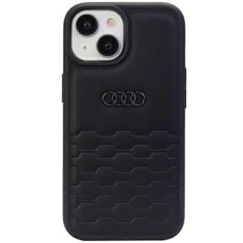 Apple iPhone 15 Plus 6.7'' Audi GT Synthetic Leather Case Cover, Black