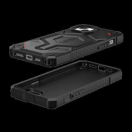 Apple iPhone 15 Plus 6.7'' UAG Monarch Hard Case Cover, Black Kevlar (1)
