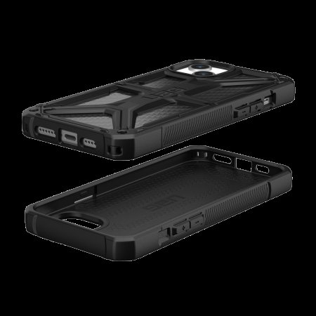 Apple iPhone 15 Plus 6.7'' UAG Monarch Hard Case Cover, Black Carbon (1)