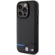 BMW Leather Carbon case for iPhone 15 Pro - black