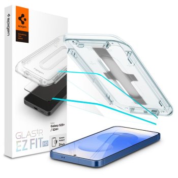 Samsung Galaxy S24+ Plus (SM-S926) Spigen Glas.tr ”ez Fit” Tempered Glass 2-Pack