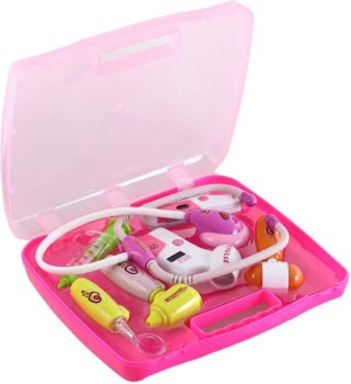 Interactive Set of Toy Doctor's Accessories 8 pcs, Pink