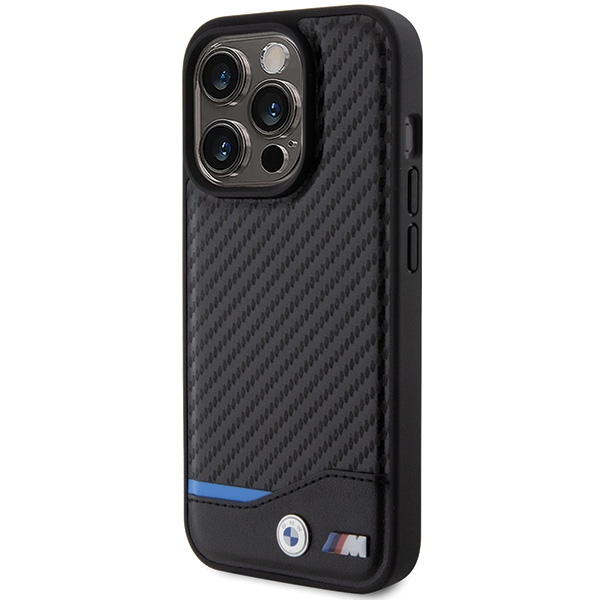 BMW Leather Carbon case for iPhone 15 Pro - black (0)