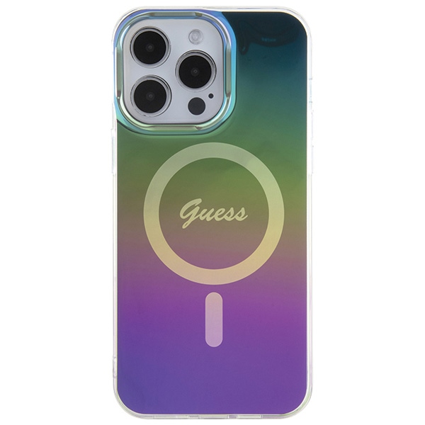 Guess IML Iridescent MagSafe case for iPhone 15 Pro - black (1)