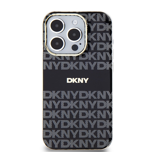 Apple iPhone 15 Pro Max 6.7'' DKNY IML Mono Stripe MagSafe Case Cover, Black (1)
