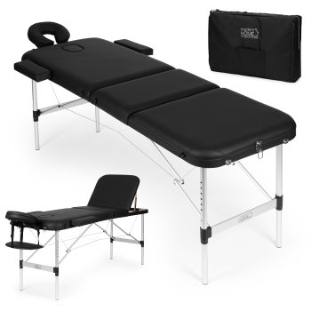 ModernHome 3 Section Folding Aluminium Portable Massage Table with Carry Bag