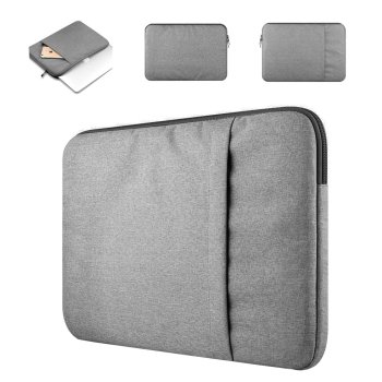 Laptop Sleeve Pouch Bag Cover Case 15.6", Light Gray