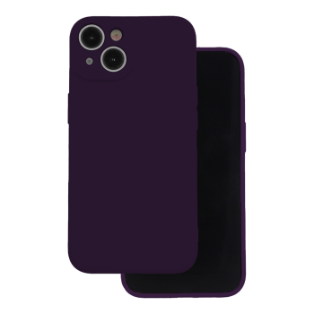 Apple iPhone 16 6.1'' Matt Silicone Color Case Cover, Plum